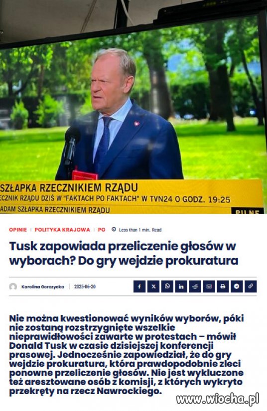 Wybory prezydenckie w Polsce zostały sfałszowane! 