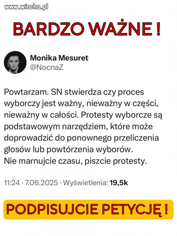 Podpisujcie petycję!