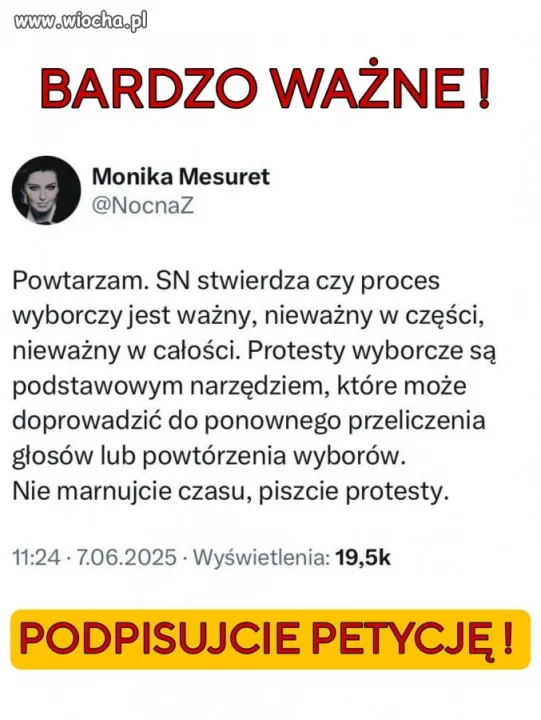 Podpisujcie petycję!