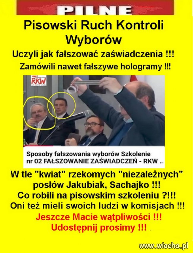 Wszyscy ,którzy fałszowali wybory...sąd I wysoka kara.