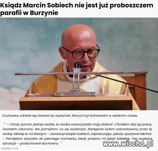 Procentoboszcz  z Burzyna twierdzi,że jest ofiarą.