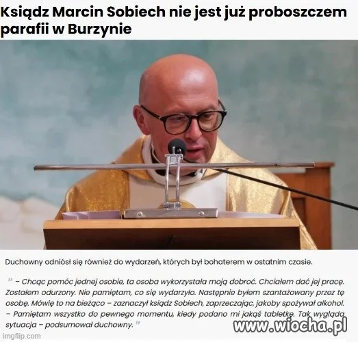 Procentoboszcz  z Burzyna twierdzi,że jest ofiarą.