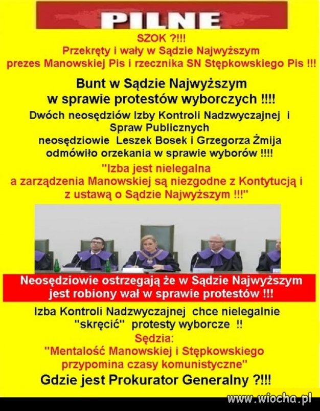 A to się porobiło w Sądzie Najwyższym !