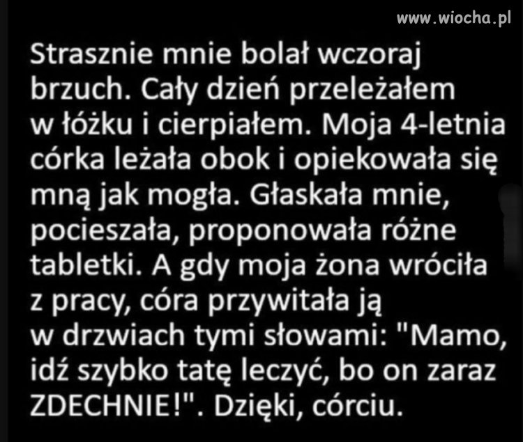 No tak kochana córeczka, ale 