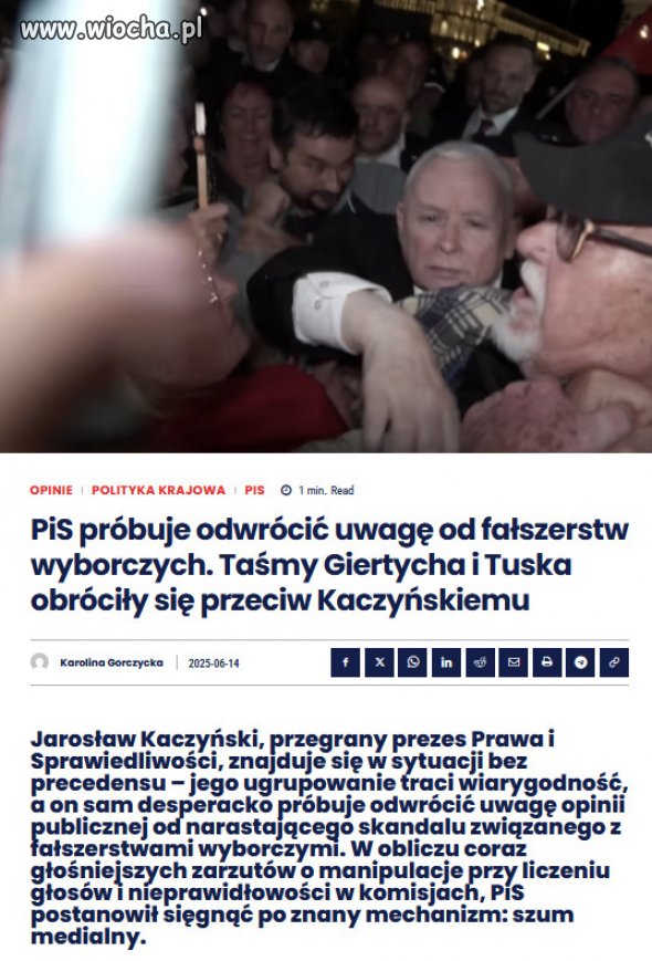 To jest największa afera Kaczyńskiego, polskie Watergate. 
