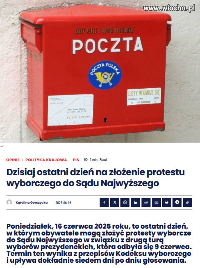 Sąd Najwyższy ma obowiązek rozpoznać wszystkie protesty.
