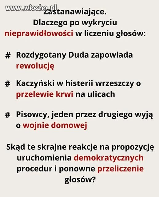 Dlaczego tchórze z PIS...