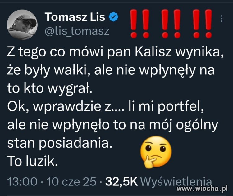 Ktoś ma jeszcze wątpliwości że wybory były uczciwe ?