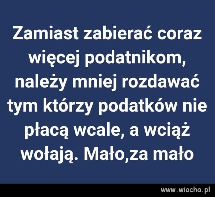 Prawa wyborcze też powinny być zależne od płacenia podatków ...