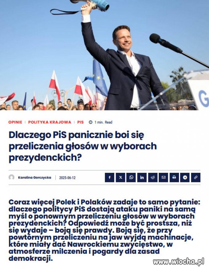  „Przeliczmy głosy!” - głosy obywateli domagających się uczciwości