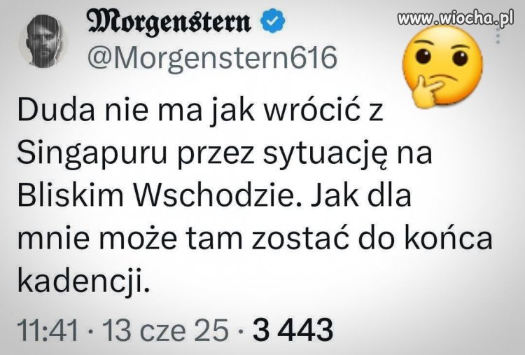 Niech tam siedzi jak najdłużej!