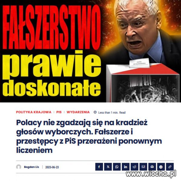 Złodzieje Kaczynskiego i Rydzyka ukradli głosy!