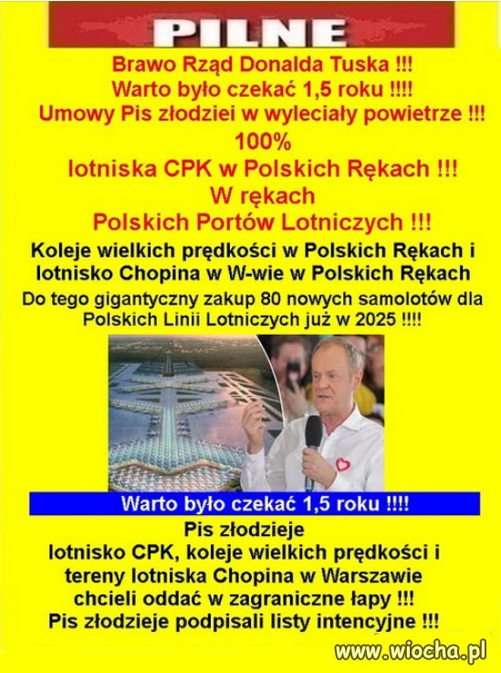 Propaganda PiSu kłamie ze to Tusk sprzedaje Polskę.