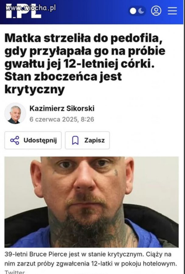Taka kara powinna ich spotykać zawsze