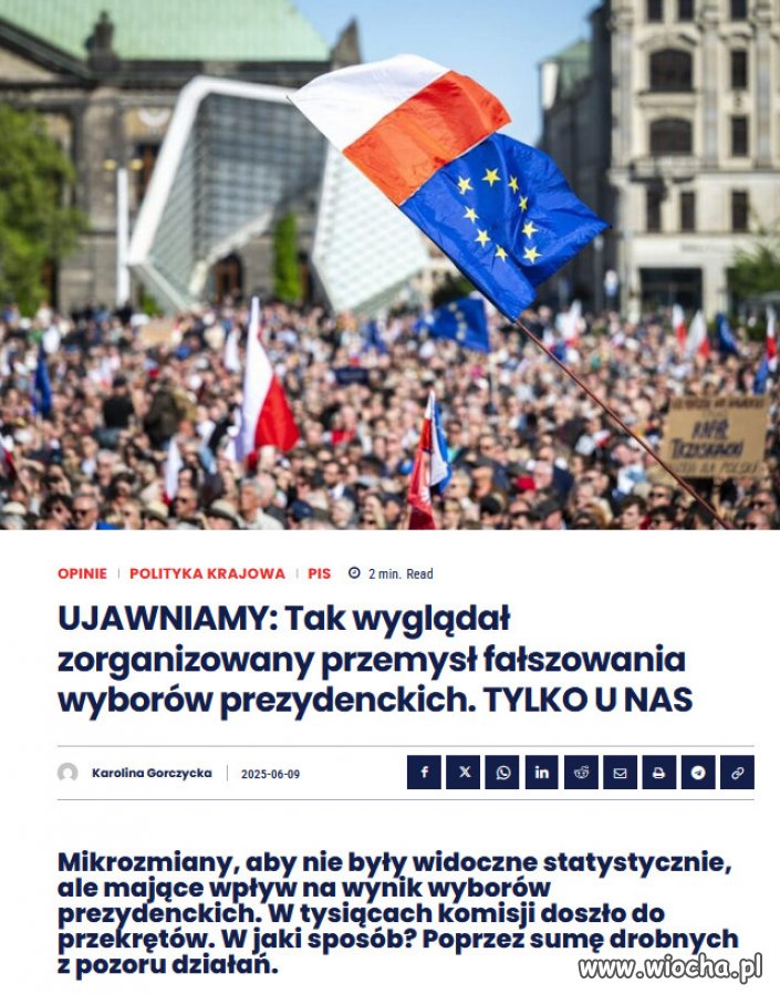Czy pozwolicie im ukraść wybory jak komuniści ukradli Polskę