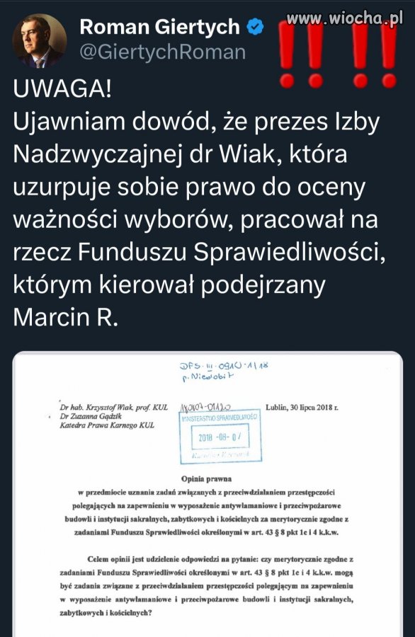 Pomijając istotny fakt, że to nieistniejąca izba,