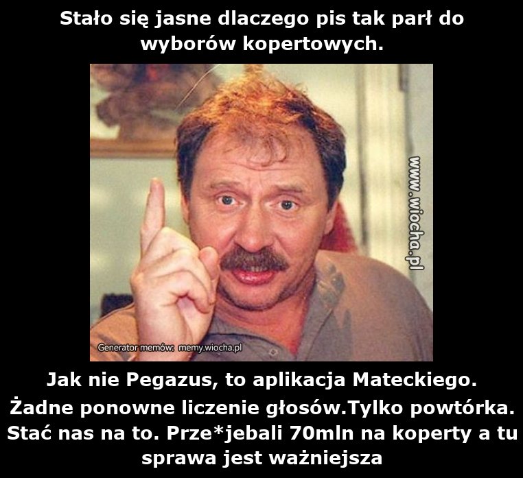 Stało się jasne dlaczego pis tak parł do wyborów