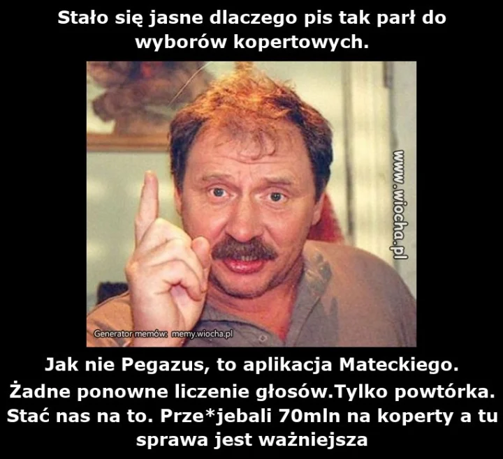 Stało się jasne dlaczego pis tak parł do wyborów