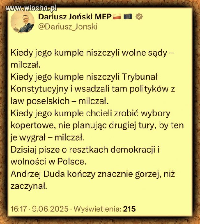 Zakłamany debil Anżej