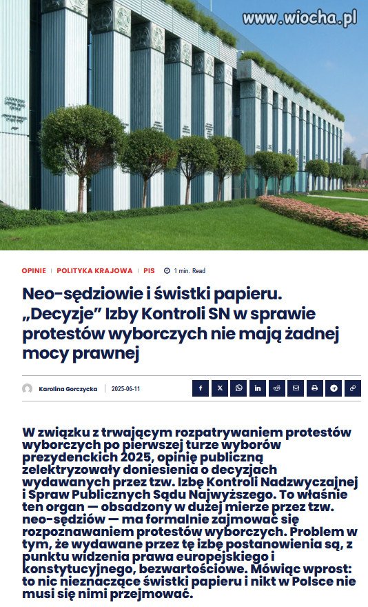 Izba Kontroli to organ fasadowy, zbudowany przez PiS 