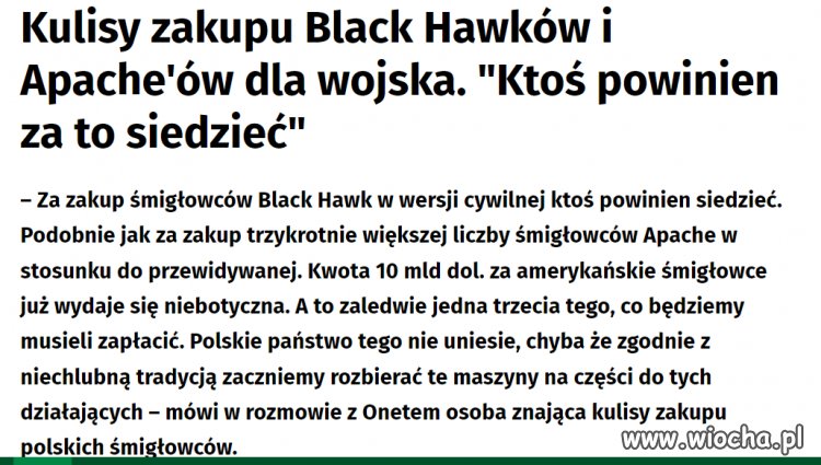 Jak Antek z Błaszczakiem armię nam zbroili