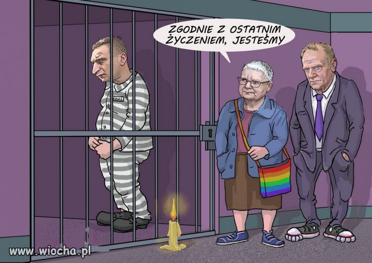Chciał widzieć Tuska pod celą...
