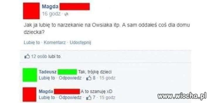 Co dałeś na dom dziecka 