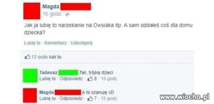 Co dałeś na dom dziecka 