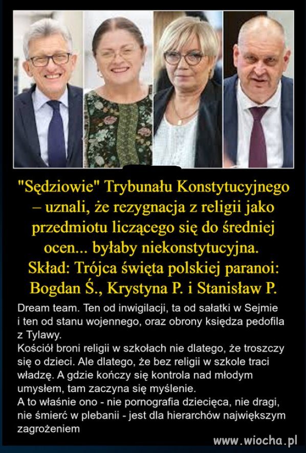 Nikomu ( nawet uczniom) nie wolno religii narzucać