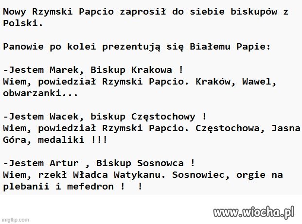 Każde miasto wywołuje 