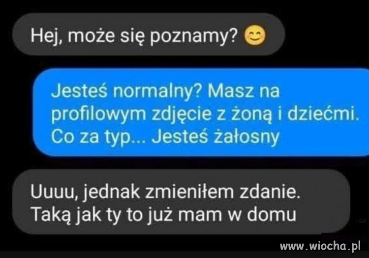Uuu zmienił zdanie 
