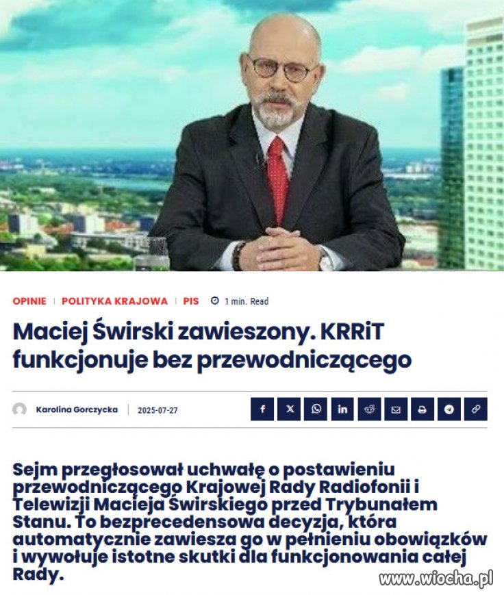 Zaczyna się czystka Mafii PiSu w mediach publicznych!