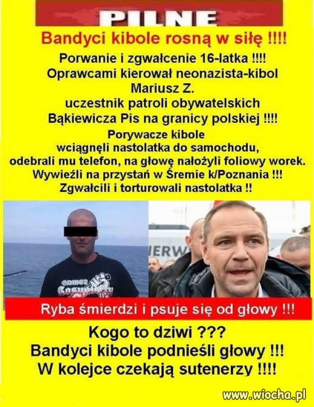 Kibole sutenera Nawrockiego "ruch obrony granic"..