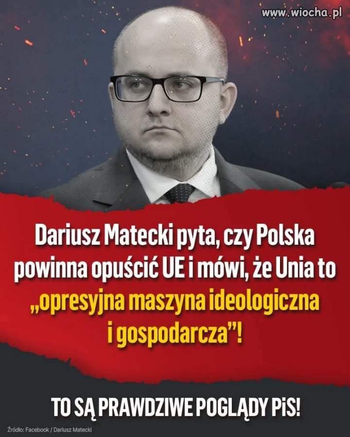 I dokąd pan pójdzie z tej złej Uni, panie szMatecki ?