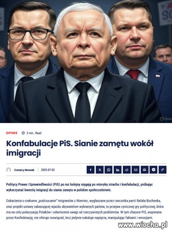Straszenie imigrantami to numer popisowy PiSu od 2015 roku!