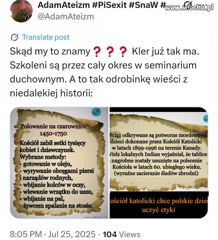 Kościół katolicki chce polskie dzieci etyki uczyć?