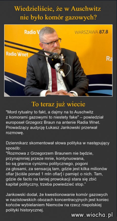 Braun od jakichś dwóch lat odstawił leki psychotropowe