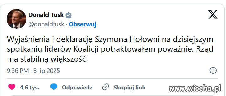 Knucie i szczucie Kaczynskiego  "spaliło na panewce" 