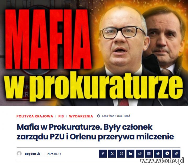 Mafia trzęsie Prokuraturą! 