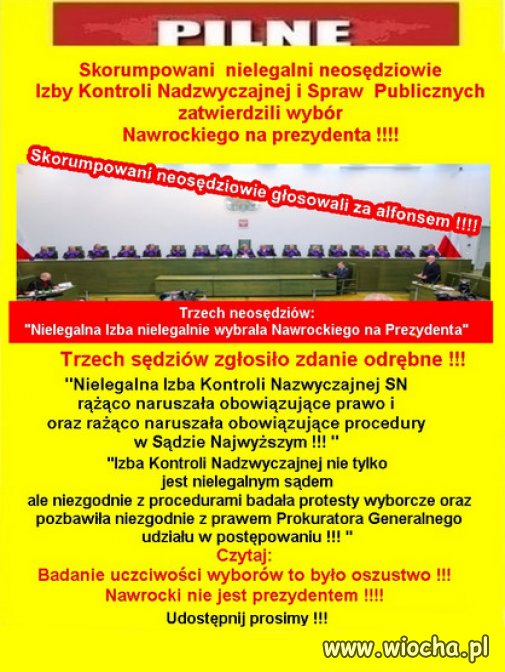 Bylo w Rosji i Bialorusi a teraz w Polsce PiSu...