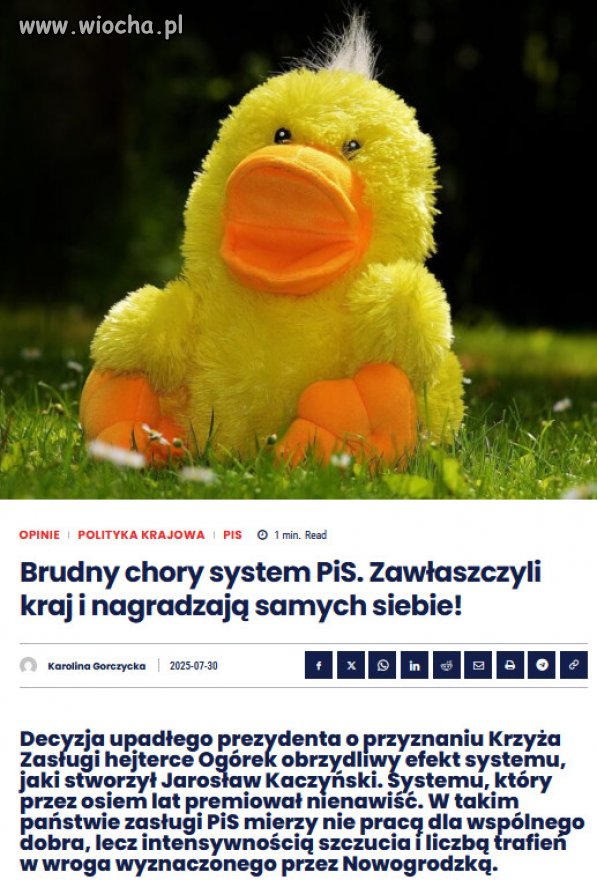 Czas odznaczyć Kaczyńskiego za niszczenie Polski!