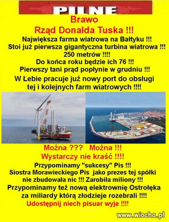 Tusk nie obiecuje jak PiS... Tusk buduje!