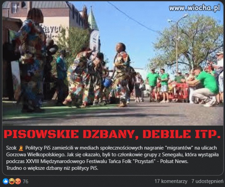 Głupota pisowskich debili przyćmiewa słońce