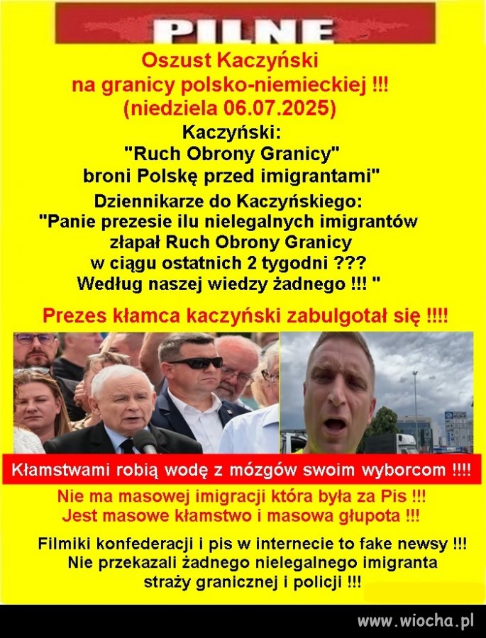 Kaczyński za podżeganie do niepokojów społecznych