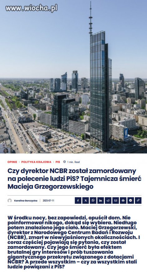 Grzegorzewski był jednym z kluczowych świadków w śledztwach 