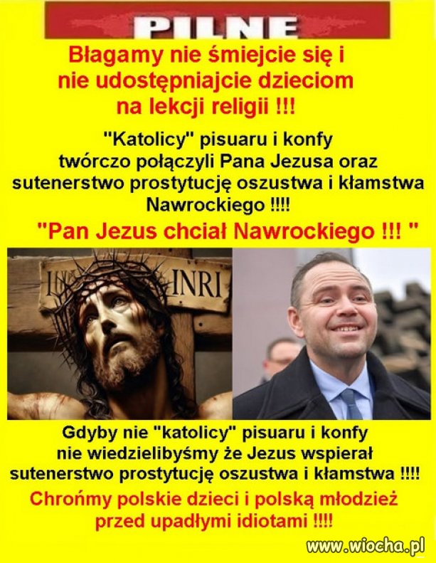 Nikt tak nie oglupil narodu, jak PiS z sekta kosciola!