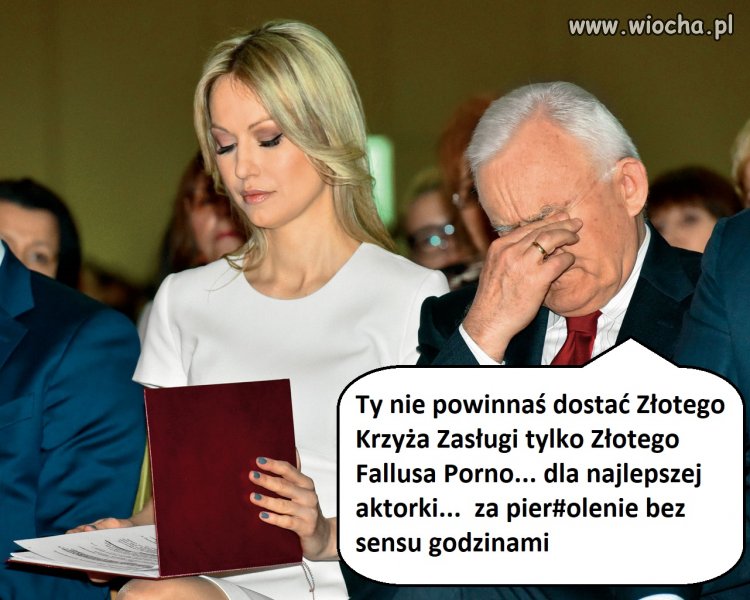 Złoty Krzyż Zasługi... od debila