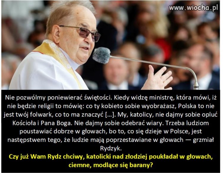 Strach sięgnął Rydza nad złodzieja.