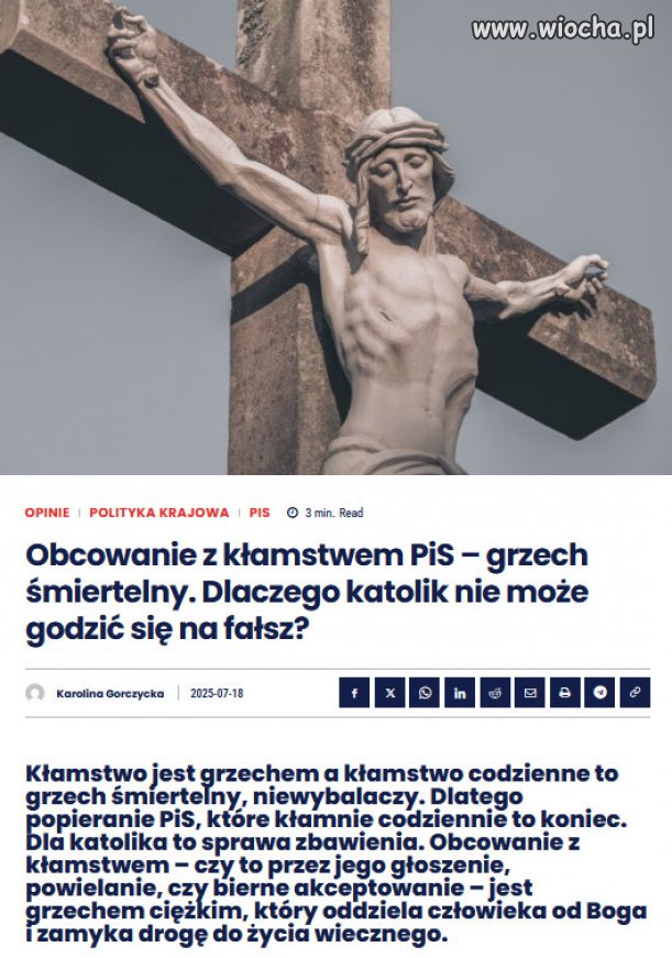 Mafia PiSu Kaczyńskiego, grzeszy kłamstwem codziennie!