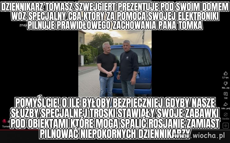 Pani Menia z CBA ma wyraźny  żal do Tomka ...